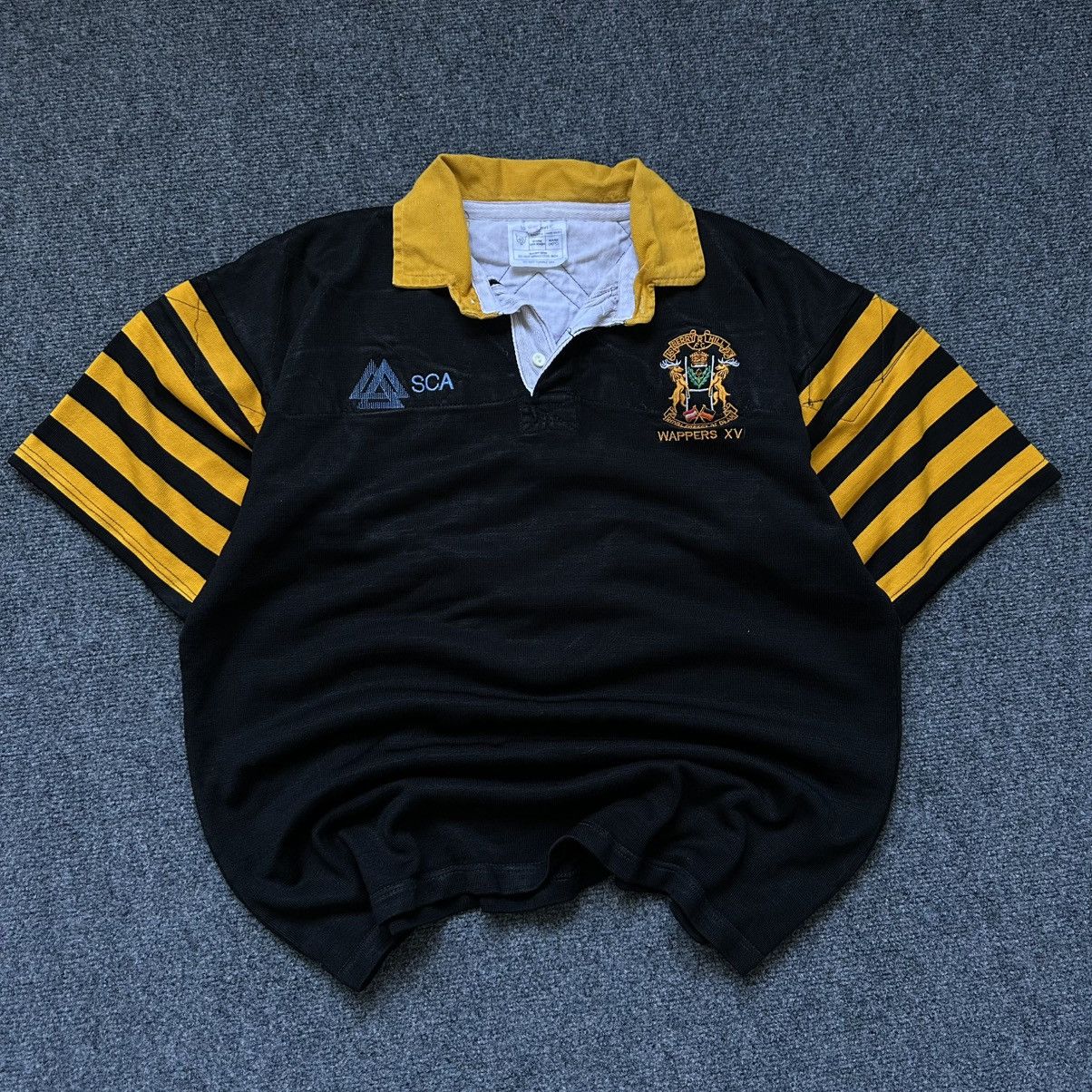 Le Grande Bleu (L.G.B.) VTG 18 Berry Hill RFC 1993 Wappers XV Polo Rubgy 90s USA Size US L / EU 52-54 / 3 - 3 Thumbnail