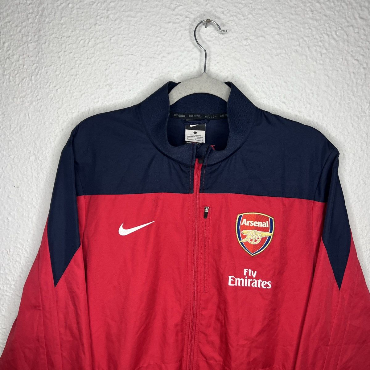 Nike Nike Arsenal London Jersey Sweatshirt Zip Red Logo Size US L / EU 52-54 / 3 - 5 Thumbnail