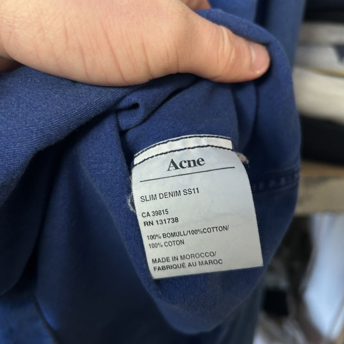 Acne Studios Luxury Acne Studios Small Logo Basic designer button shirt Size US M / EU 48-50 / 2 - 7 Thumbnail