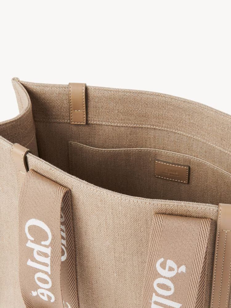 Chloe o1loc1c10226 Size: OS / Woody Tote Medium Bag Boyish Brown Size ONE SIZE - 4 Thumbnail
