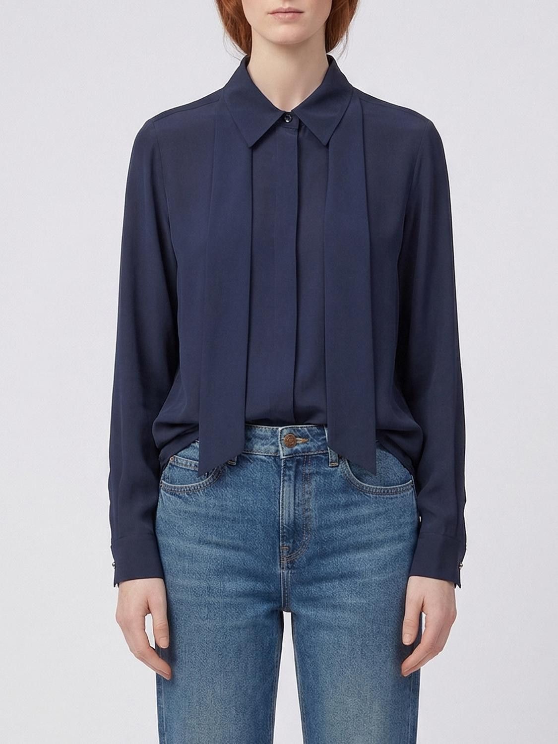 Max Mara Max Mara Shirt Woman Blue Size S / US 4 / IT 40 - 1 Thumbnail
