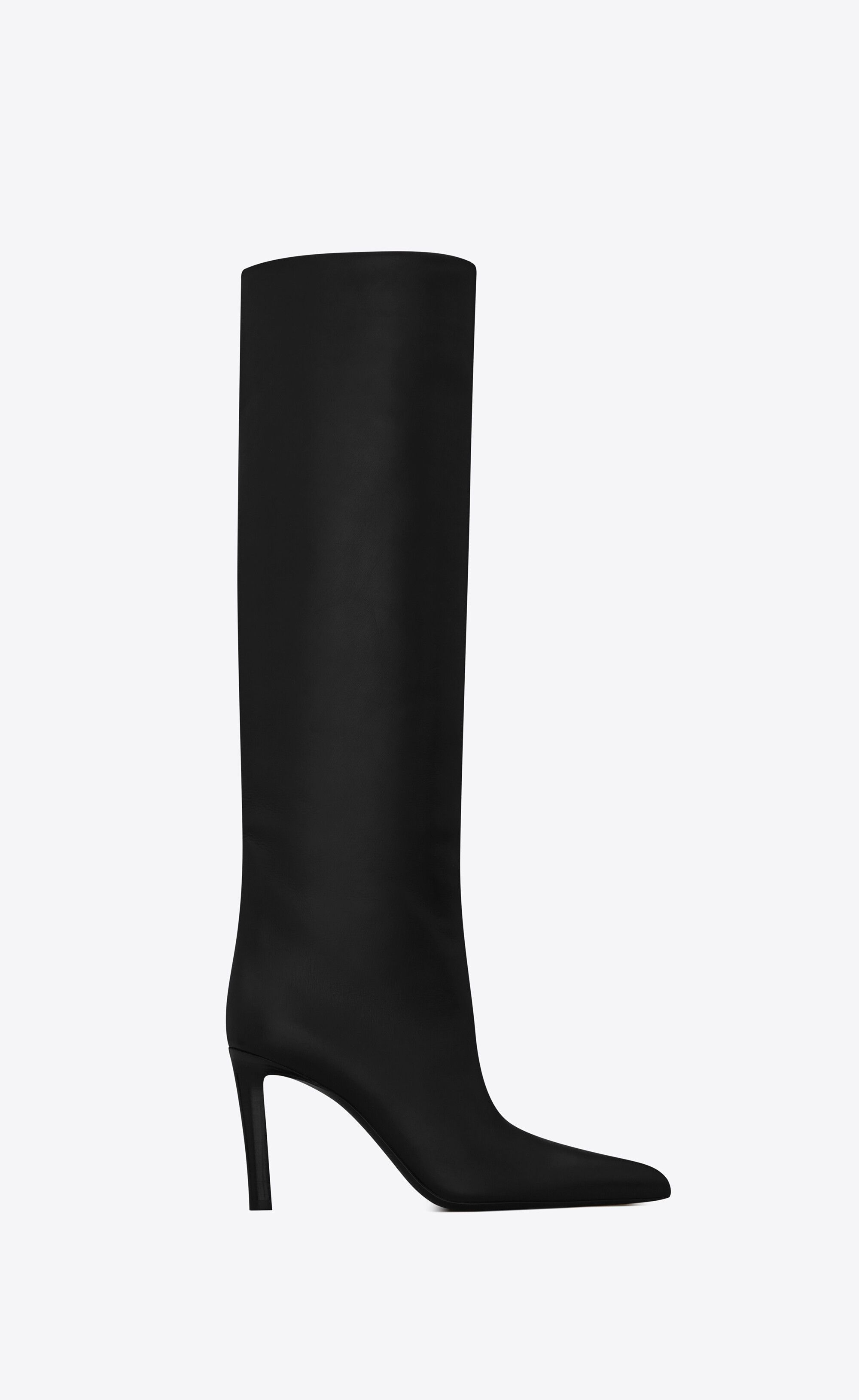 Saint Laurent Paris o1tp1o0125 Kidd Boots In Smooth Leather in Black Size US 7.5 / IT 37.5 - 1 Thumbnail