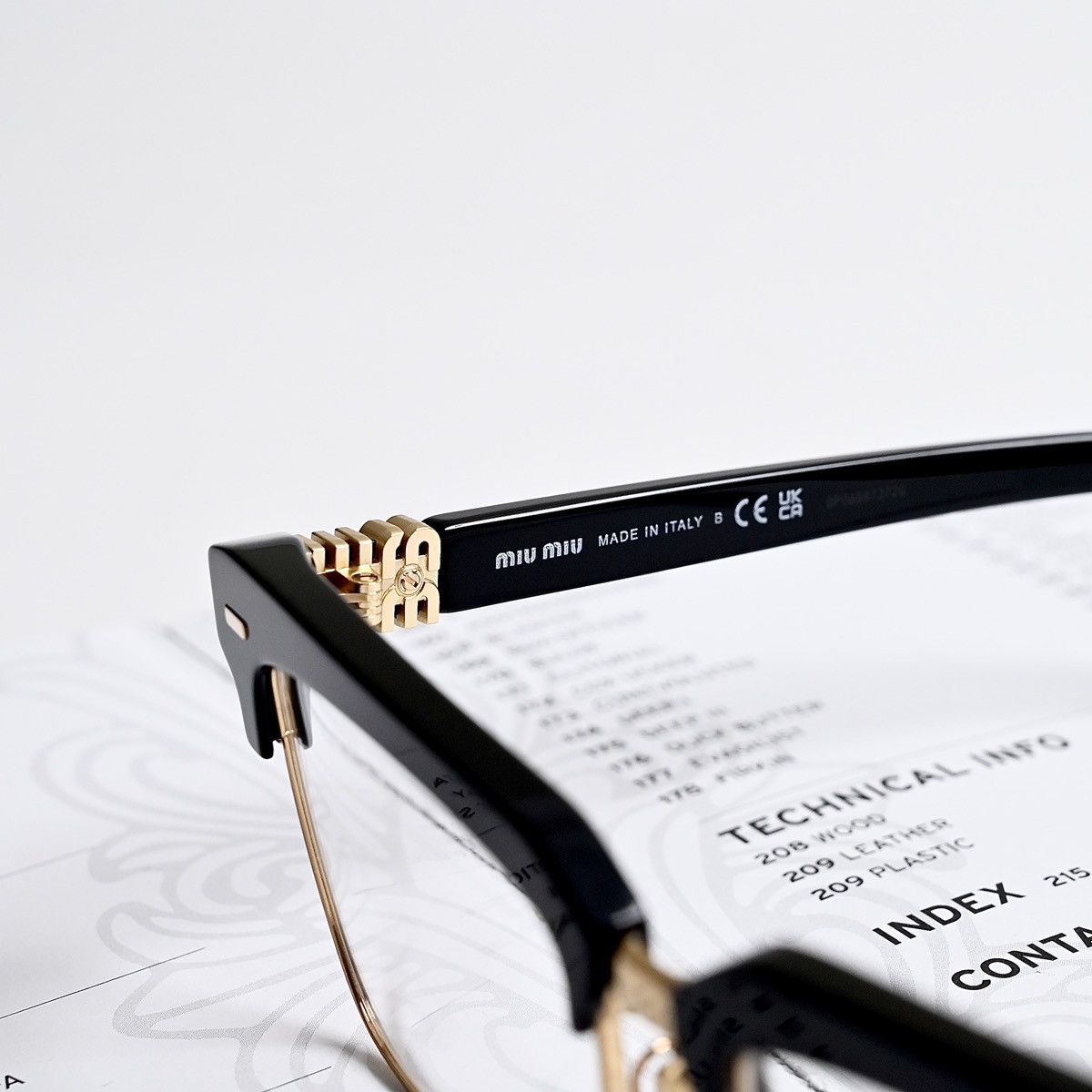 Miu Miu MIU MIU 0MU 11XV GLASSES Size ONE SIZE - 4 Thumbnail