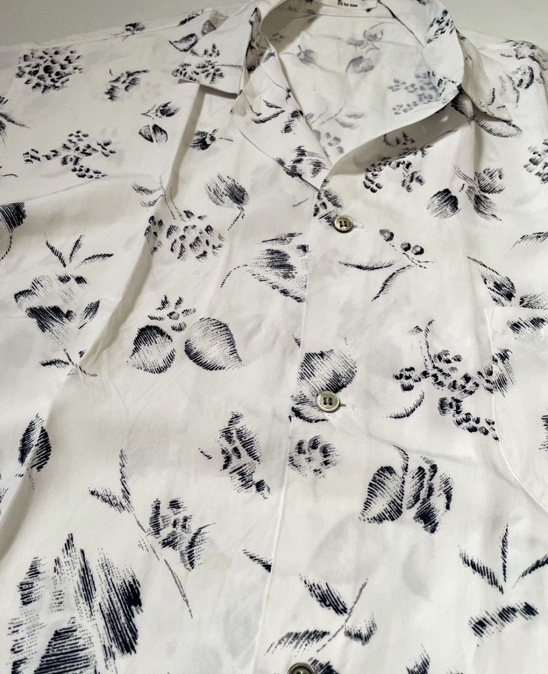 Yohji Yamamoto TAX FREE 🇺🇸 yohji yamamoto y’s for men flowy printed shirt Size US L / EU 52-54 / 3 - 2 Thumbnail