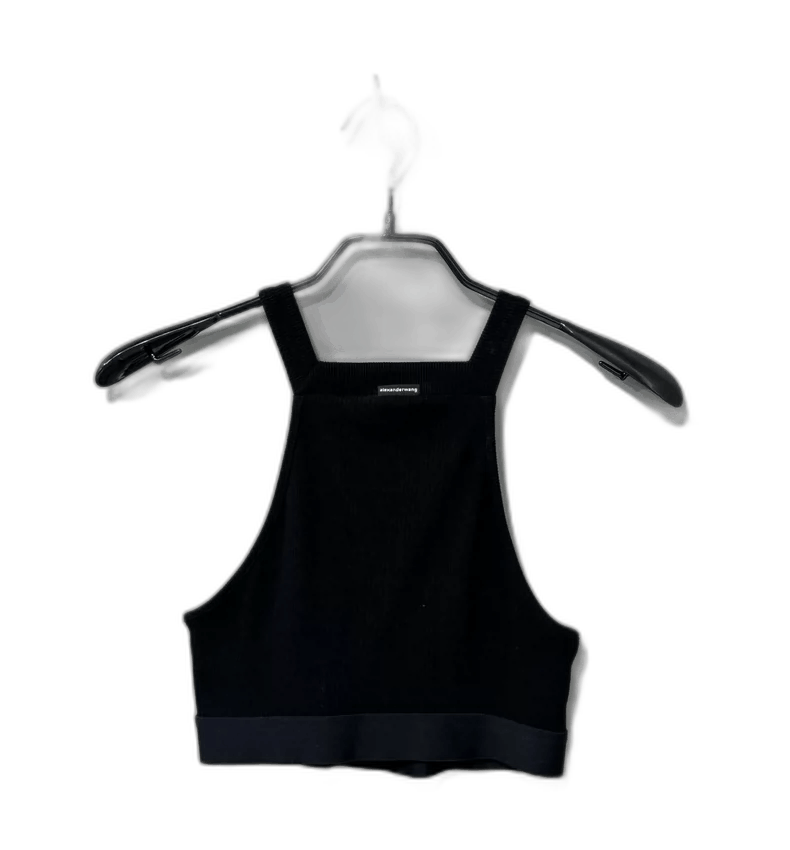 Alexander Wang Alexander Wang Black Cropped Tank Top Size XS / US 0-2 / IT 36-38 - 1 Thumbnail