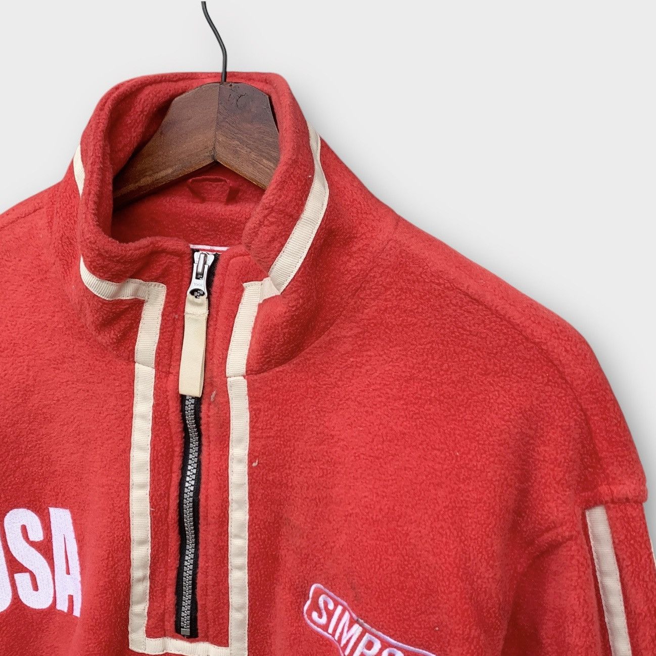 Vintage Simpson Usa Race Track Fleece Jacket Embroidered Logo Size US M / EU 48-50 / 2 - 5 Thumbnail