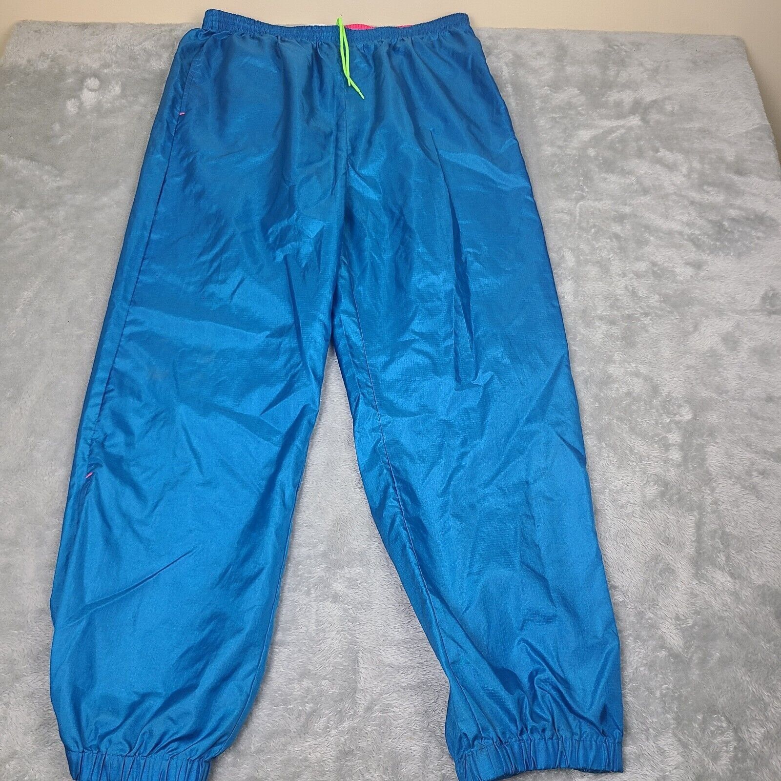 Columbia Vintage Men's Size XL Columbia Gorge Pants Neon Blue Green S Size US 37 - 1 Thumbnail