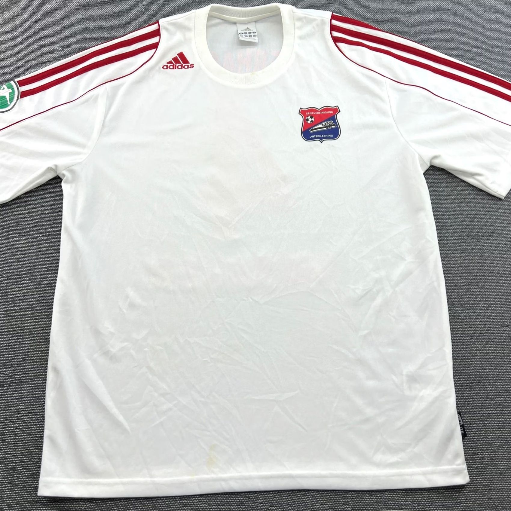 Adidas adidas SpVgg Unterhaching 2011 2012 Away Mike Niebauer Football Jersey Mens Sz L White T-Shirt Size US L / EU 52-54 / 3 - 3 Thumbnail