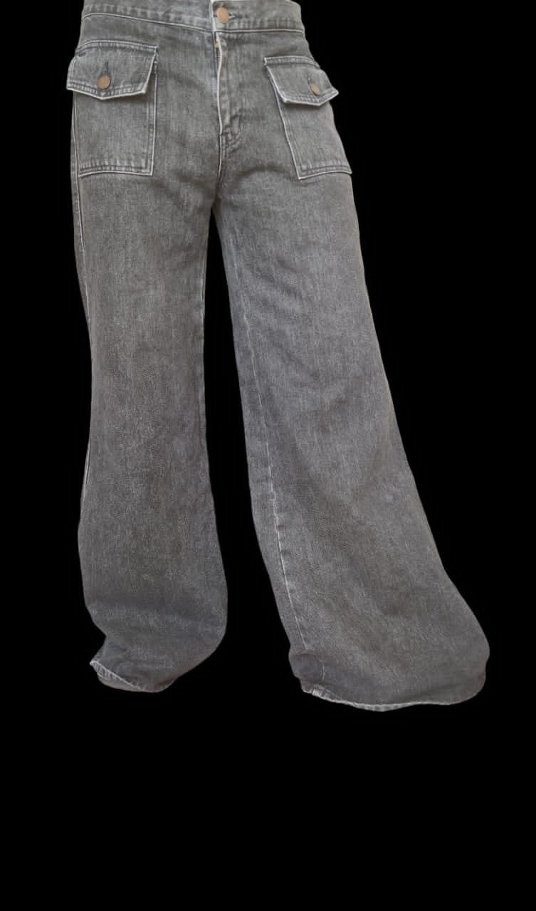 Affliction Baggy Super Flared Japanese Bush Pant Jeans Size US 31 - 9 Thumbnail