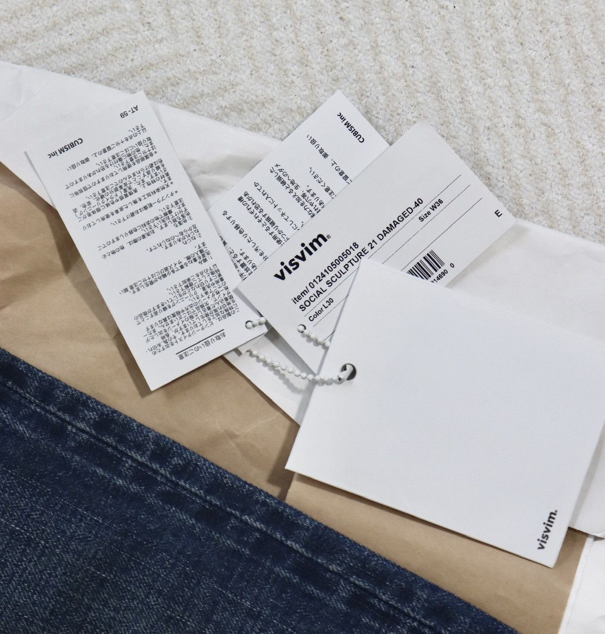 Visvim Visvim 24ss Social Sculpture 21 Damaged-40 21D40 W36L30 Size US 36 / EU 52 - 11 Thumbnail