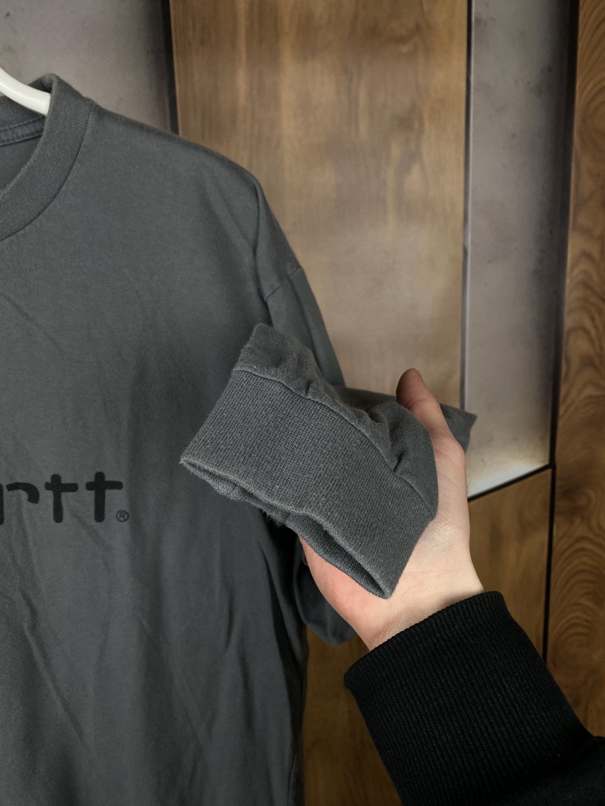 Carhartt 🔥Vintage 90s Sweatshirt Long Sleeve Carhartt Big Logo Tee🔥 Size US M / EU 48-50 / 2 - 8 Thumbnail