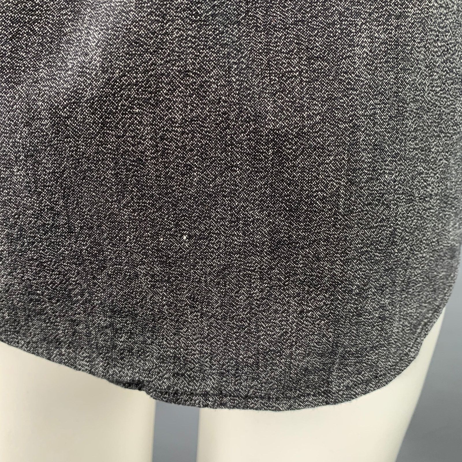 Jean Shop Size S Grey Black Cotton Two Pockets Long Sleeve Shirt Size US S / EU 44-46 / 1 - 4 Thumbnail