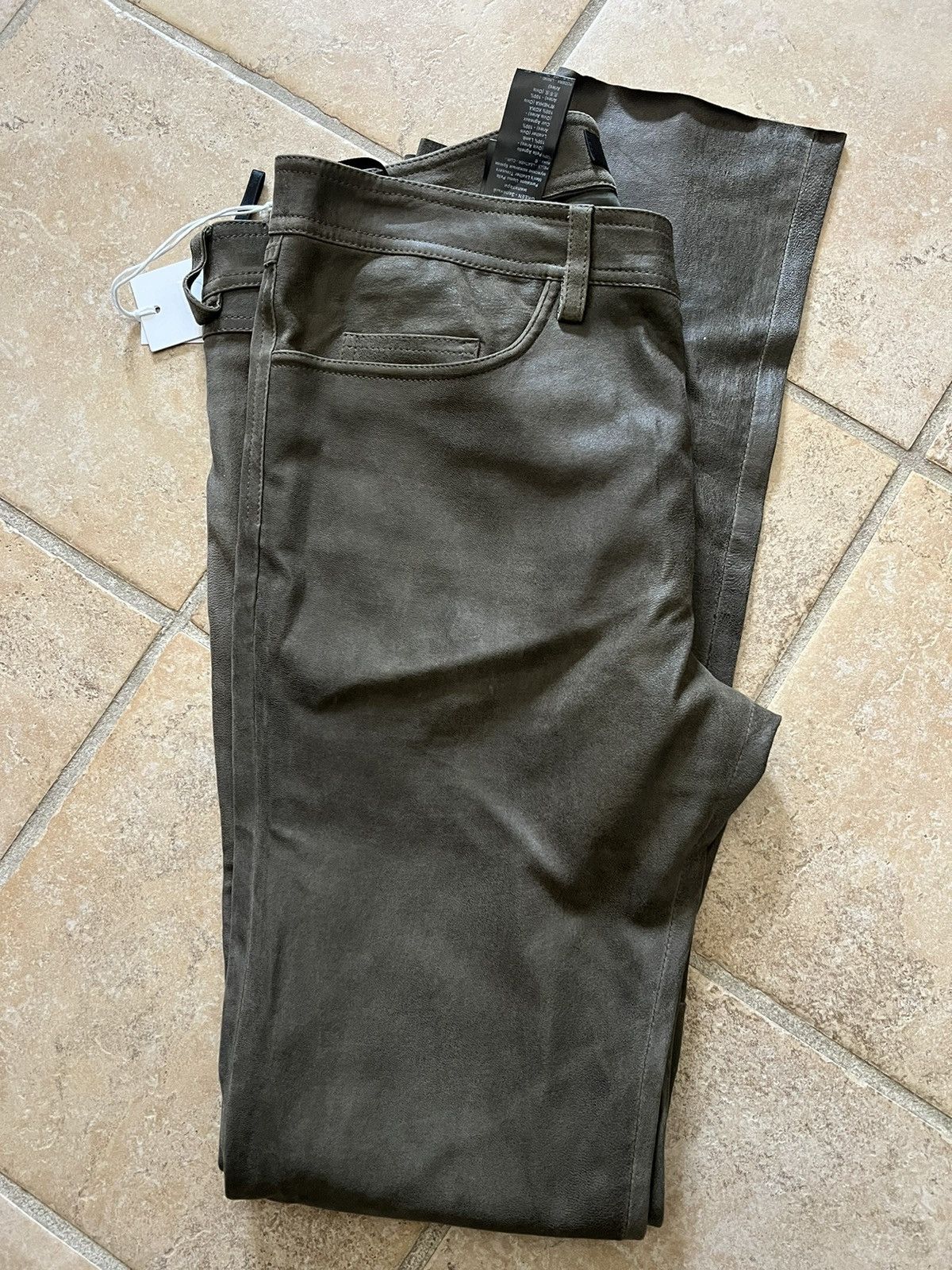 Drome real leather trousers, Italian size XXL Size US 40 / EU 56 - 4 Thumbnail