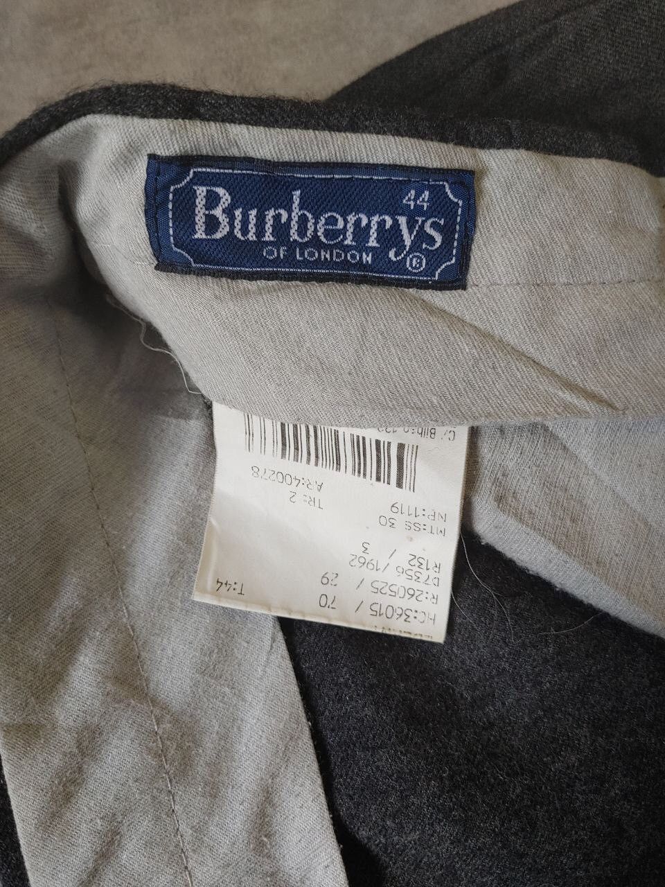 Burberry × Burberry Prorsum × Vintage Vintage 90s Burberrys Suit Casual wool Pants Size US 33 - 7 Thumbnail