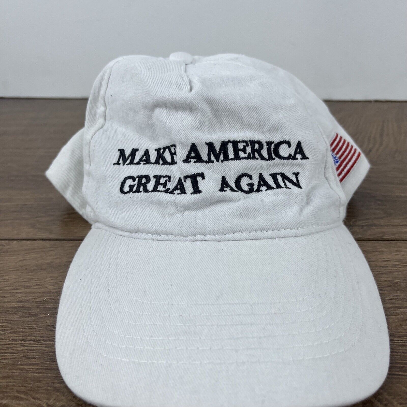Other MAGA Hat Flag Make America Great Again Adjustable Hat White Size ONE SIZE - 5 Thumbnail