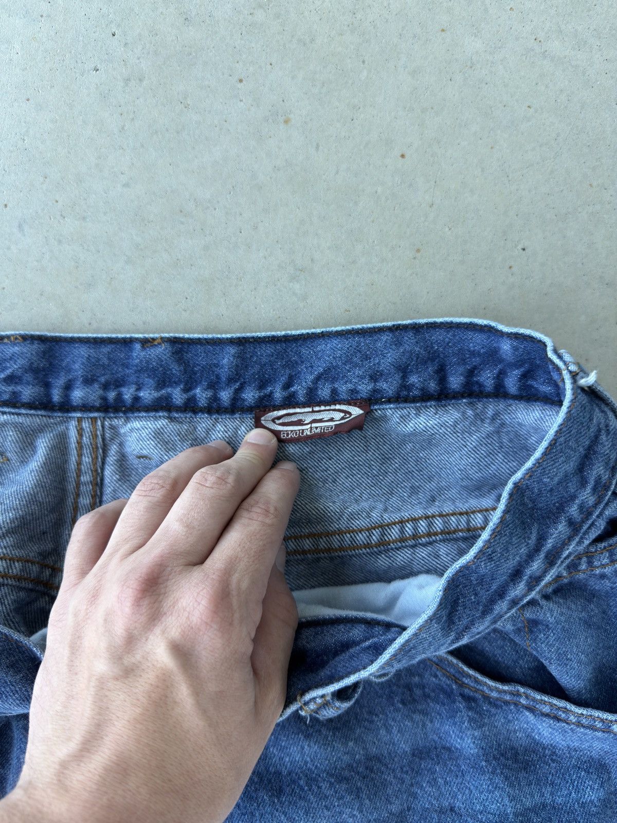 Ecko Unltd. Vintage Y2K Ecko Unltd. Wide Leg Denim Baggy Jeans Size US 38 / EU 54 - 7 Thumbnail