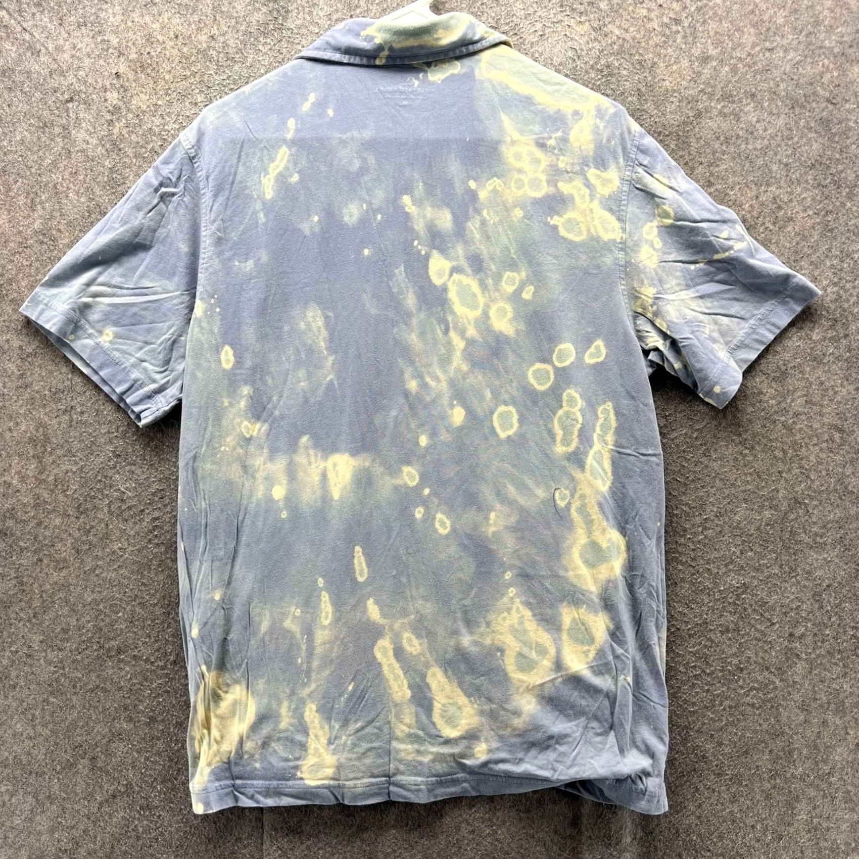 Vineyard Vines Vineyard Vines Polo Shirt Mens M Blue Pima Cotton Bleach Tie Dye Batik Jersey Short Sleeve Polo Mens Size US M / EU 48-50 / 2 - 2 Thumbnail
