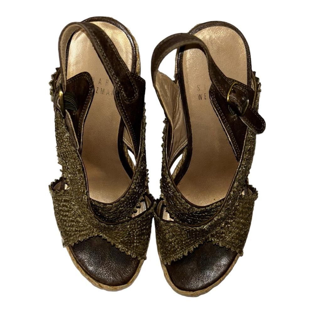 Stuart Weitzman Stuart Weitzman l Straw Espadrille Wedges Size 5.5 Size US 5.5 / IT 35.5 - 3 Thumbnail