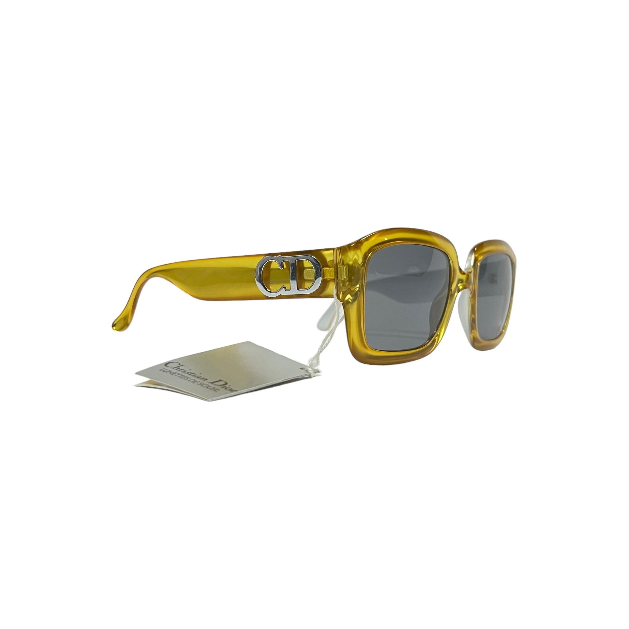 image of Deadstock Christian Dior Sunglasses - O/s in Golden/Gray, Men's