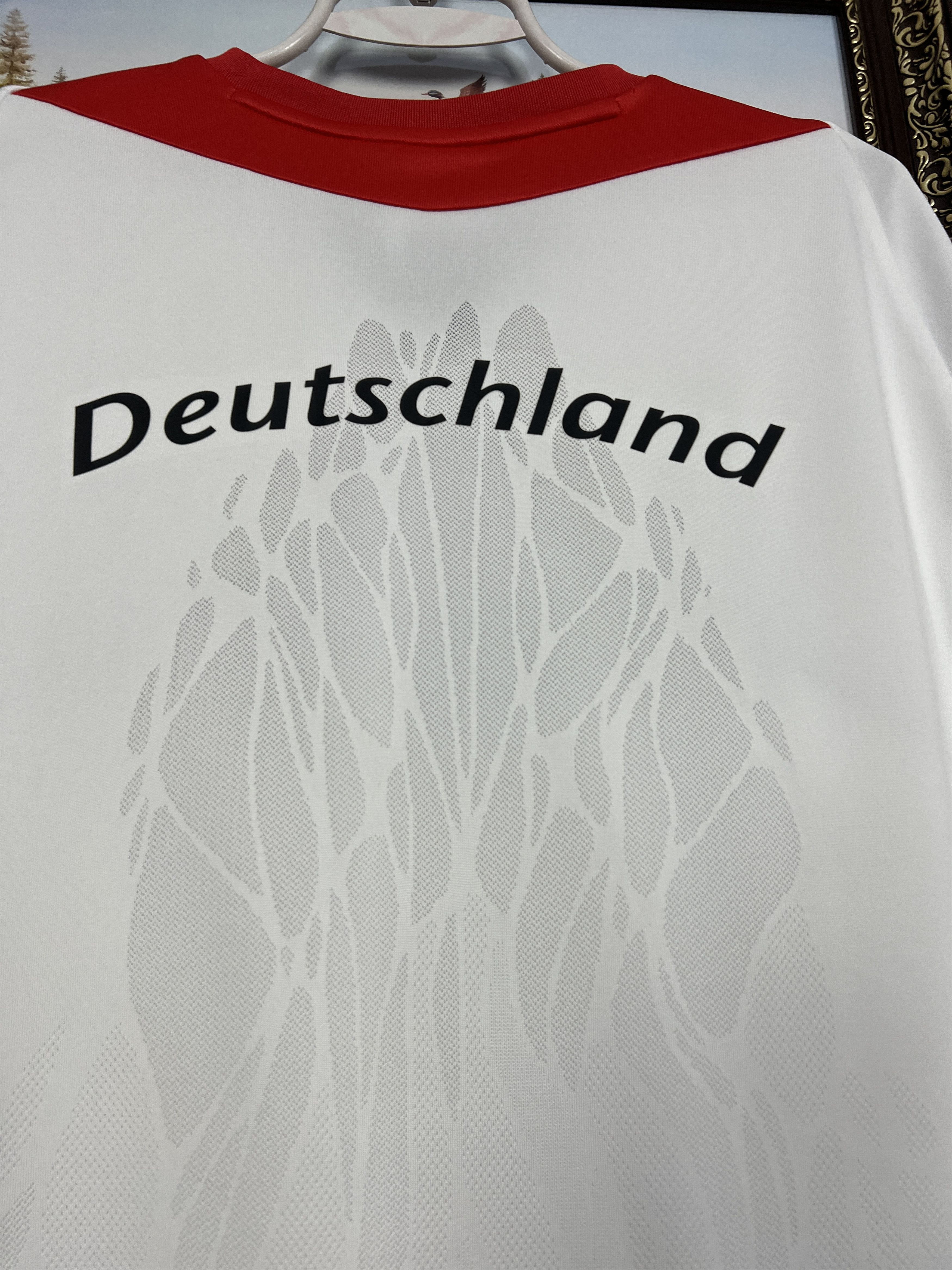 Adidas Vintage Germany Deutschland Olympic Shirt Jersey Trikot Size US L / EU 52-54 / 3 - 9 Thumbnail