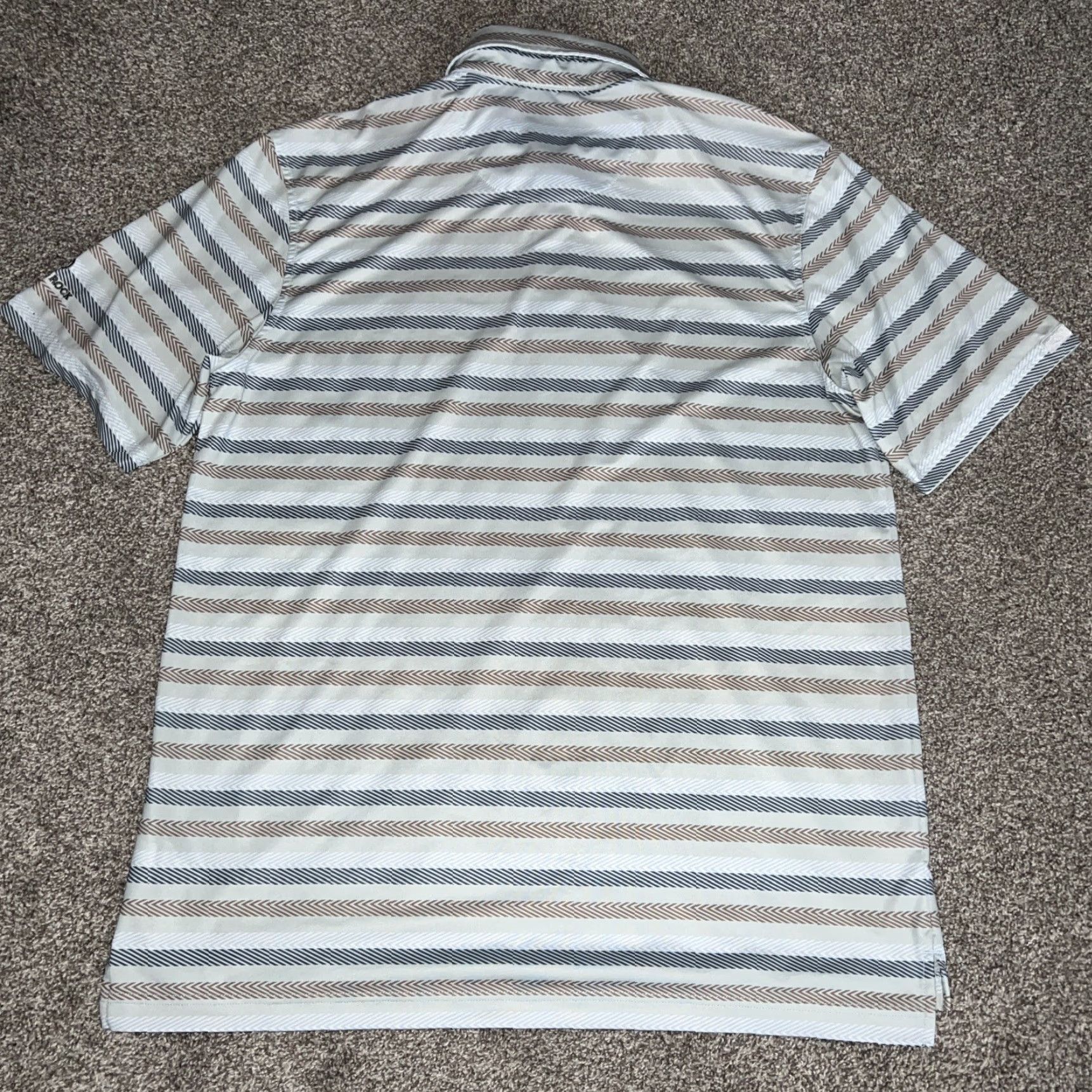 Vintage Straight Down Striped Polo Shirt Mens Size M Blue Polo Shirt M Mens Striped Polo Shirt Blue Size US M / EU 48-50 / 2 - 4 Thumbnail