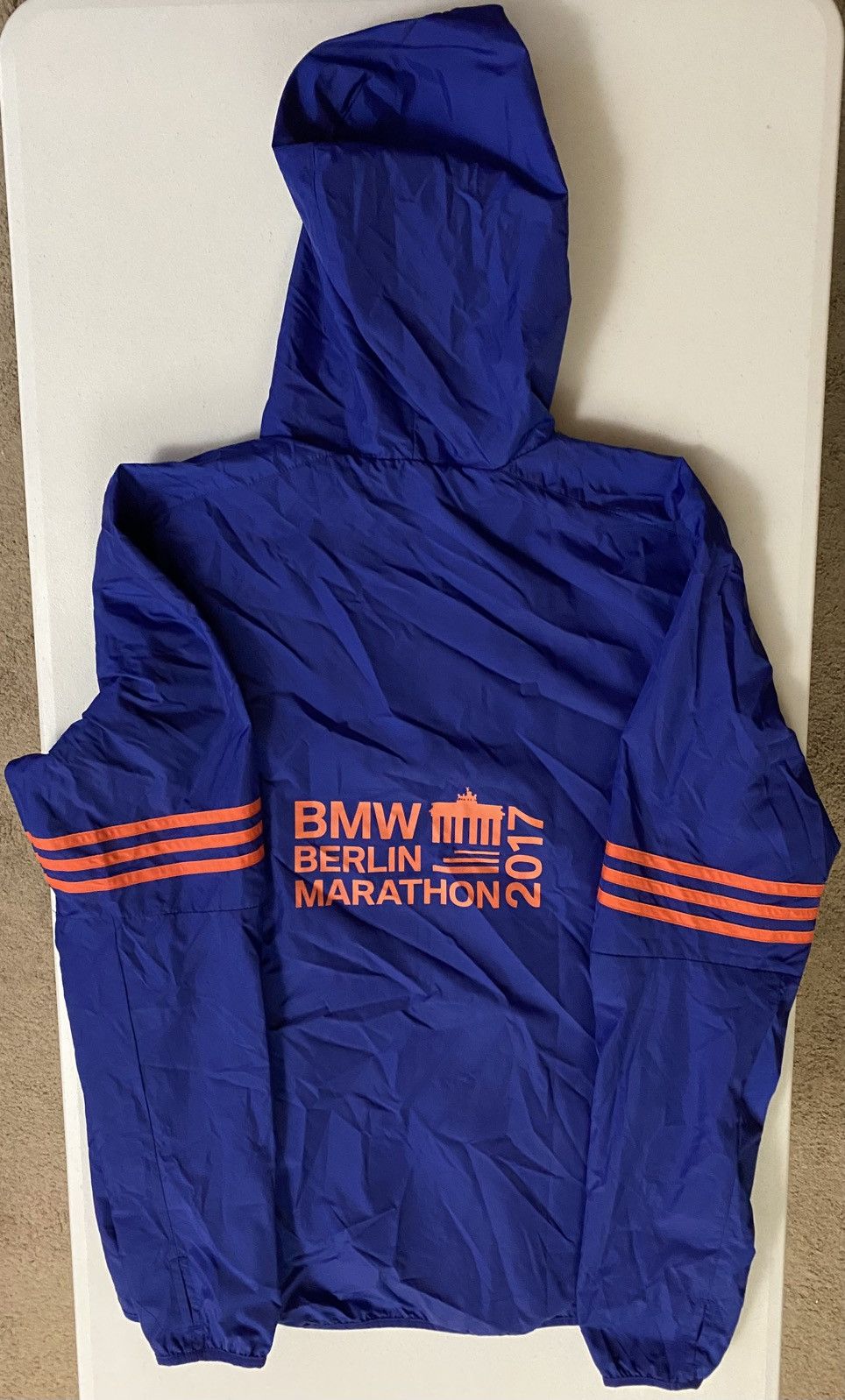 Adidas Adidas 2017 Berlin Marathon Climaproof Hooded Windbreaker M Size US M / EU 48-50 / 2 - 7 Thumbnail