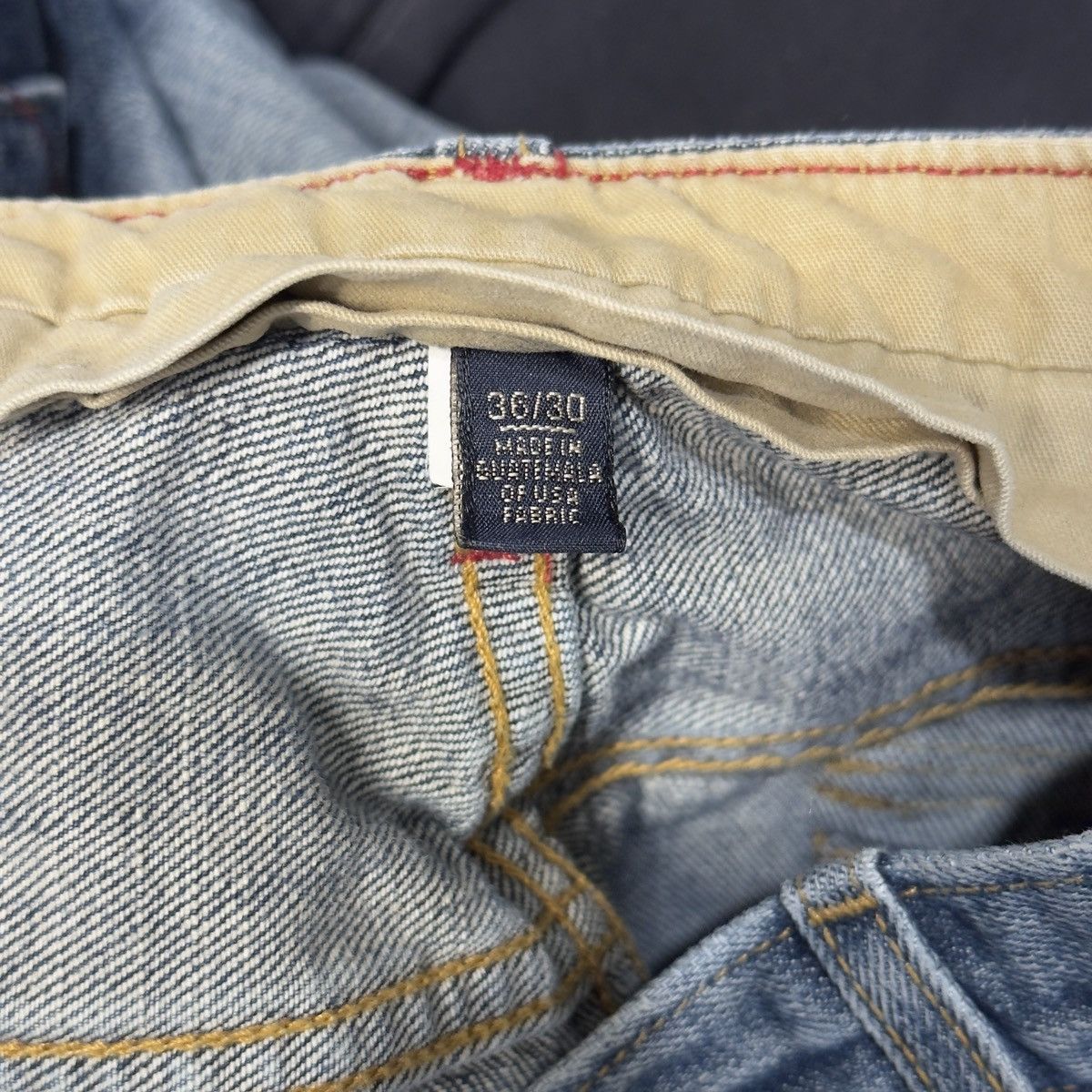 Vintage Banana Republic Faded Jeans ERD Grunge Chrome Mud Wash Size US 36 / EU 52 - 9 Thumbnail