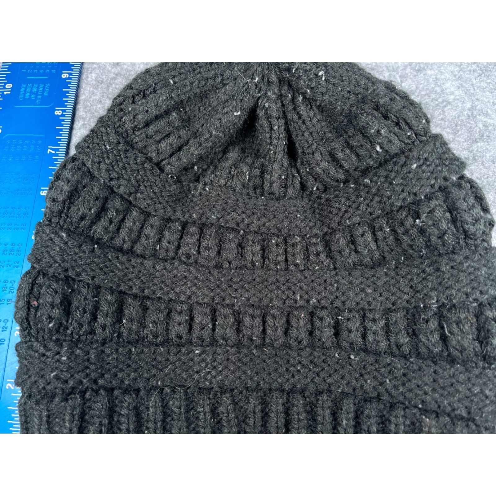 Vintage Time And Tru Beanie Time And Tru Hat Womens One Size Black Knit Polyester Beanie Winter Outdoor Ski Mens Womens Size ONE SIZE - 2 Thumbnail