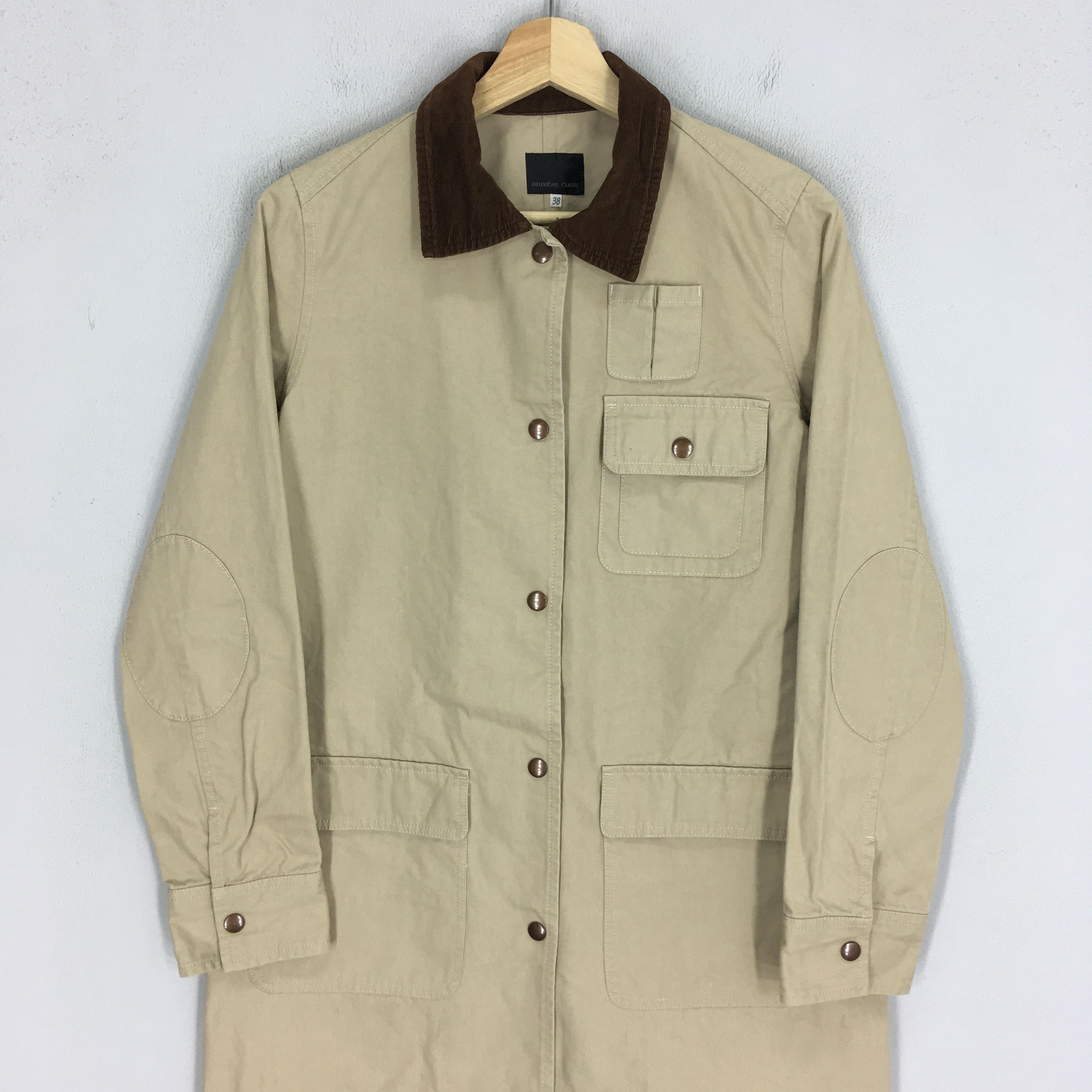 If Six Was Nine Vintage Deuxieme Classe Japan Frenchwork Labour Jacket Denim Size US S / EU 44-46 / 1 - 3 Thumbnail