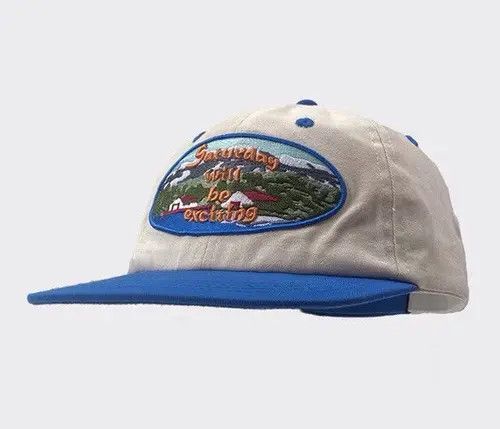 Other 90s y2k landscape embroidered cap hat Size ONE SIZE - 1 Thumbnail