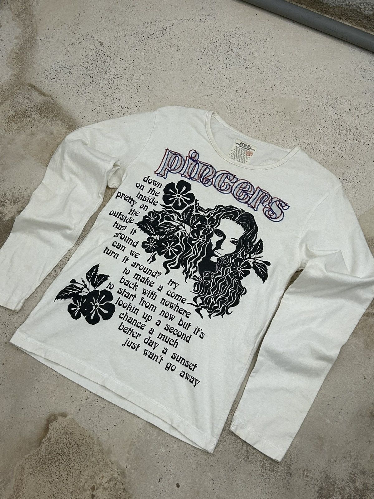 Designer × Japanese Brand Vintage Japan All Out Pincers Fighter Flower Poem Size US S / EU 44-46 / 1 - 3 Thumbnail