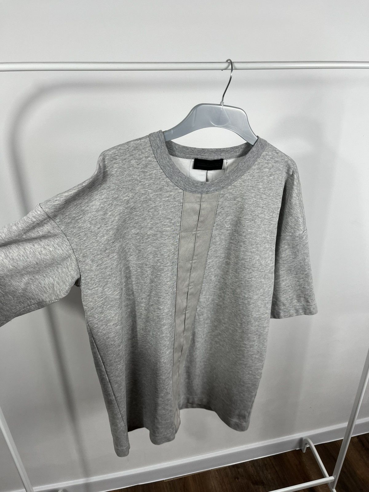 Diesel × Diesel Black Gold Diesel Black Gold Faux Leather Panel Tee T-Shirt Grey M Size US M / EU 48-50 / 2 - 8 Thumbnail