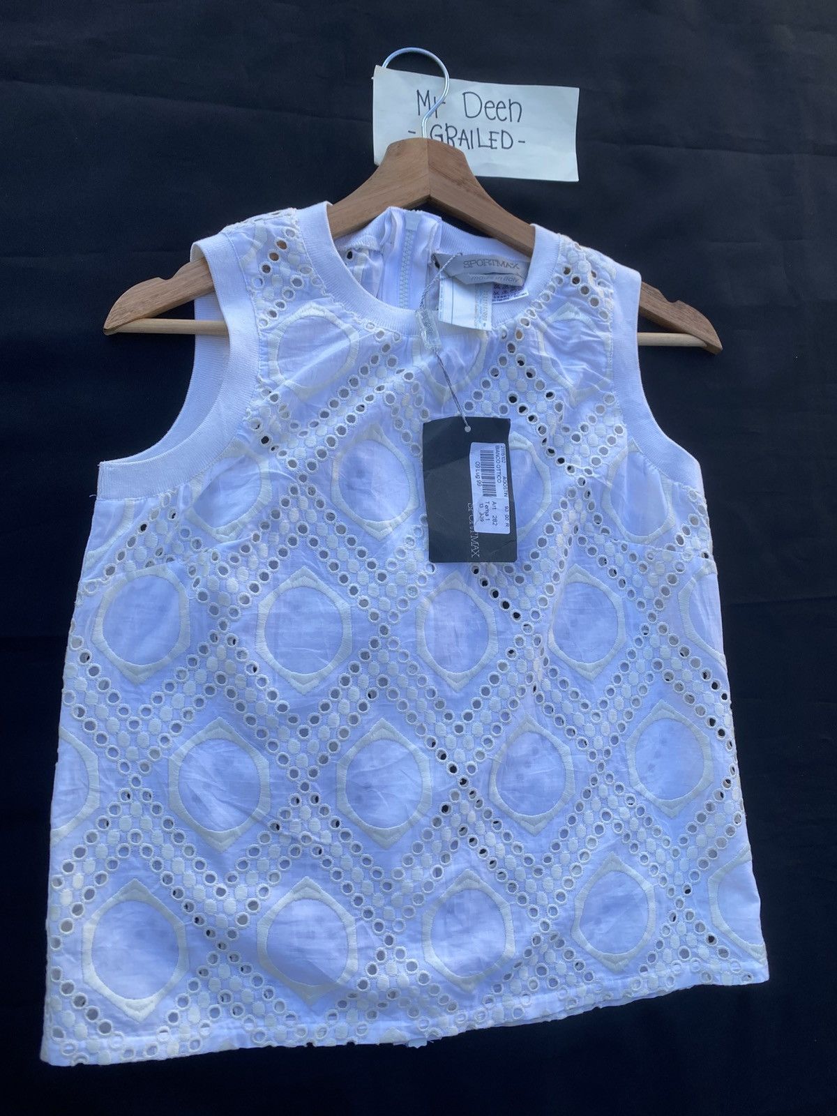 Max Mara Rare Sportmax Embroidered Sleeveless Top Size S / US 4 / IT 40 - 7 Thumbnail