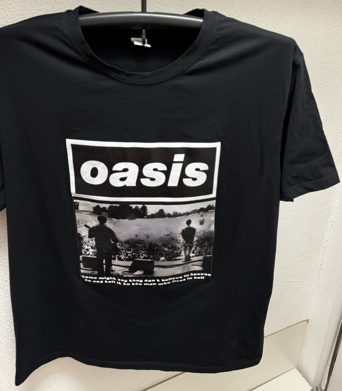 Band Tees Oasis big logo vintage black t-shirt Xl-Xxl 2xl boxlogo sing Size US XXL / EU 58 / 5 - 7 Thumbnail