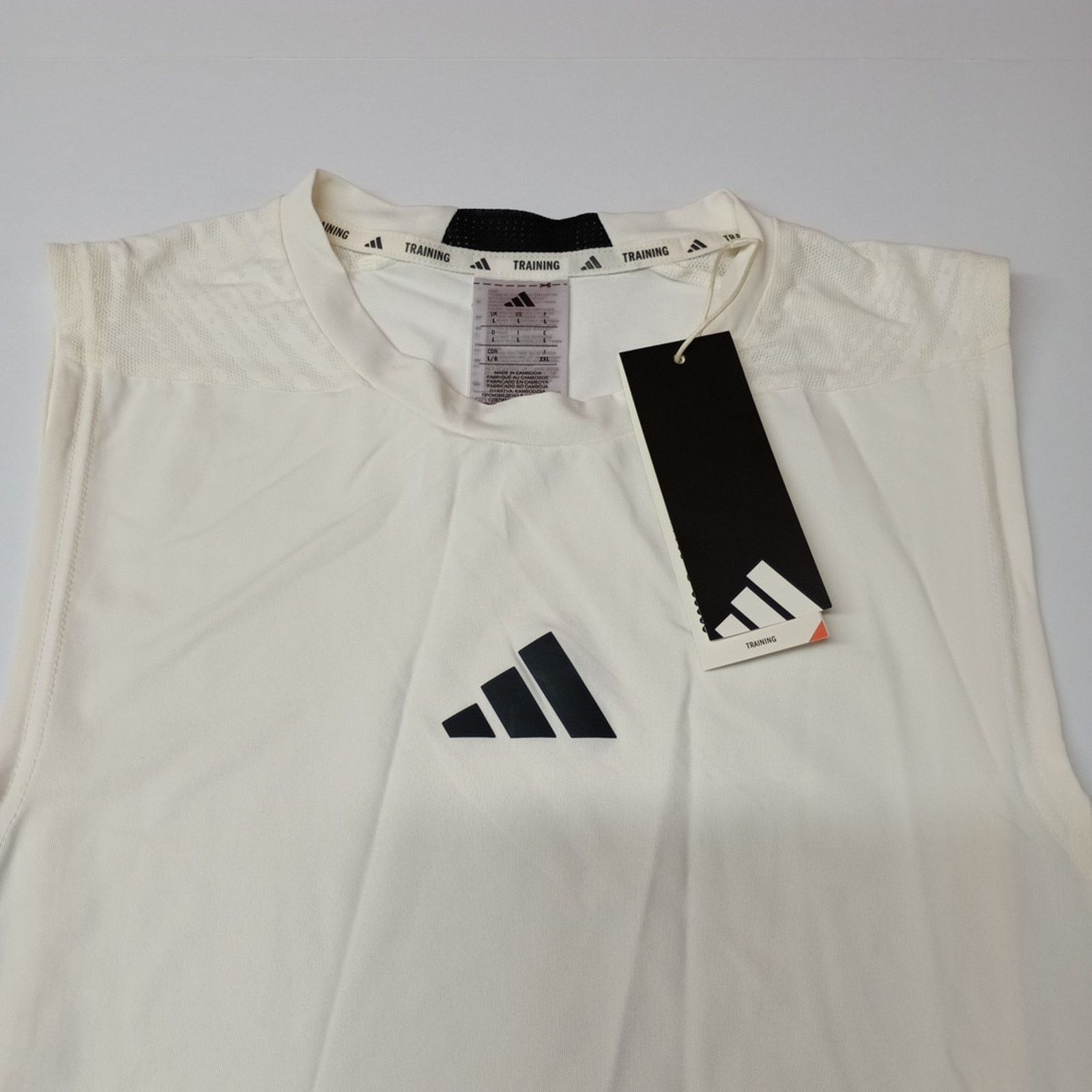 Adidas Adidas Men's Size L D4T Training Tank Top Shirt Chalk White Size US L / EU 52-54 / 3 - 2 Thumbnail