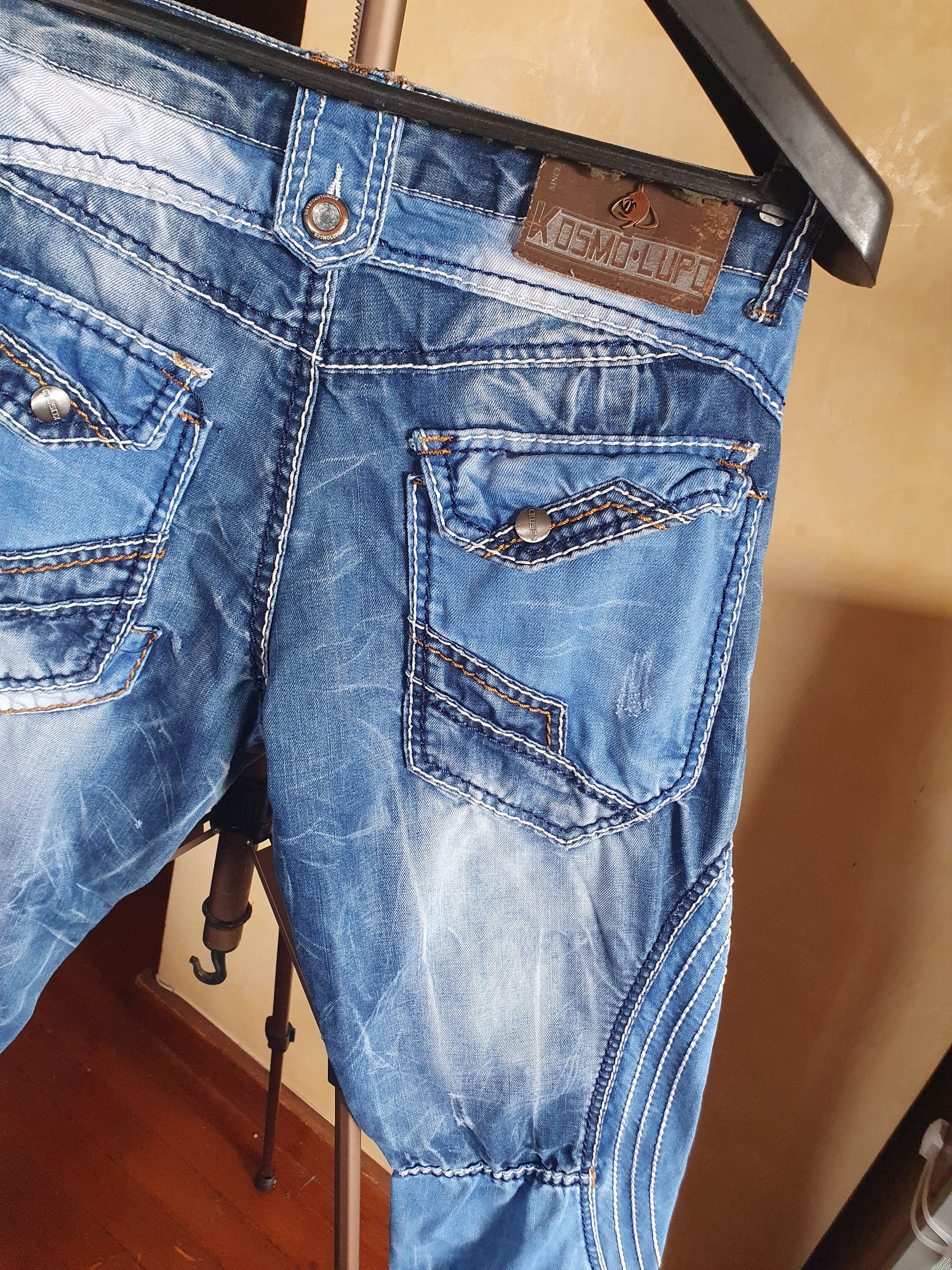 Other Kosmo Lupo Jeans Embroidered Patchwork Тhick Seams Size US 32 / EU 48 - 15 Thumbnail