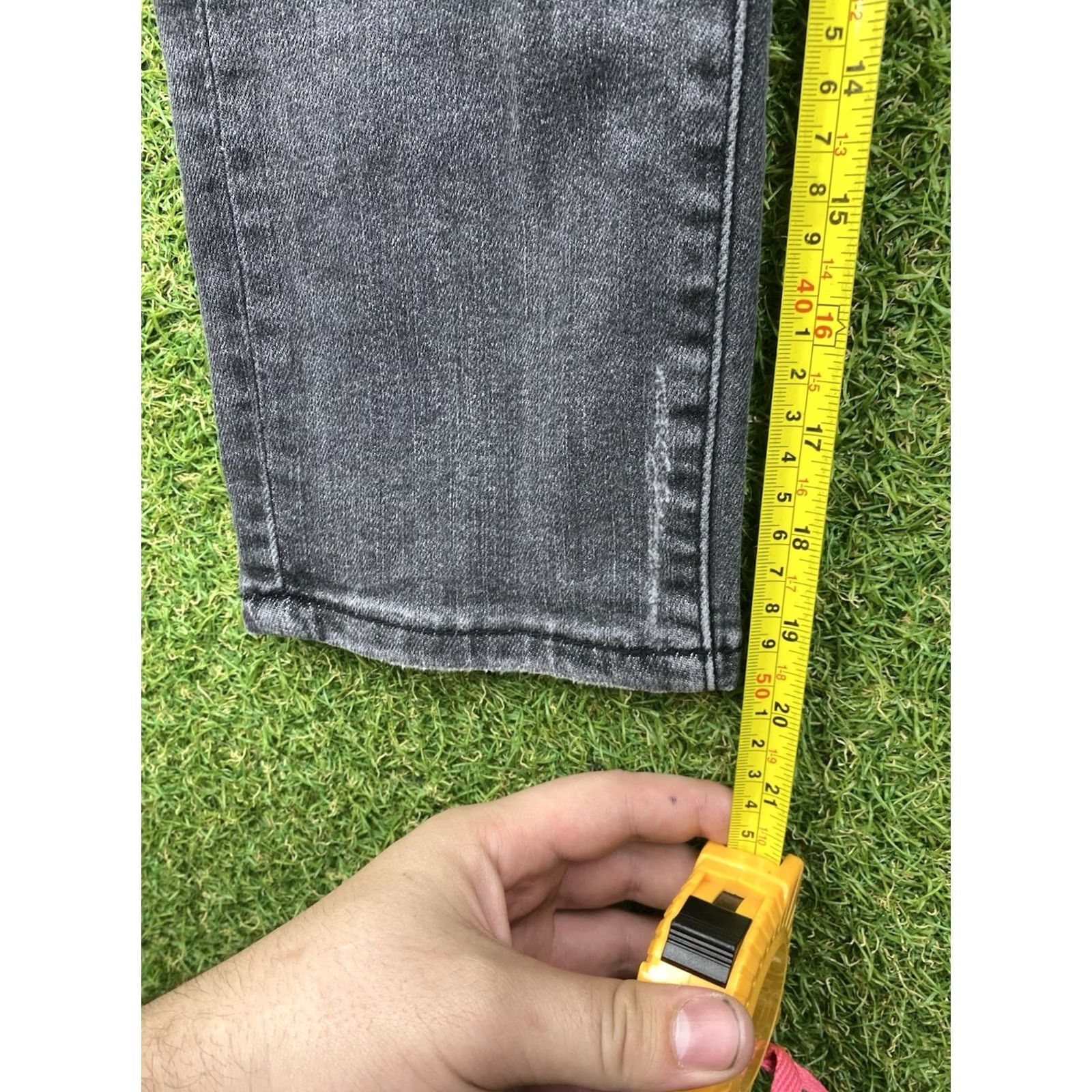 Denime Judy Blue Jeans Womens 5/27 Skinny Fit Capri Black Denim 28x20 JB82250DK-PL Size 27" / US 4 / IT 40 - 7 Thumbnail