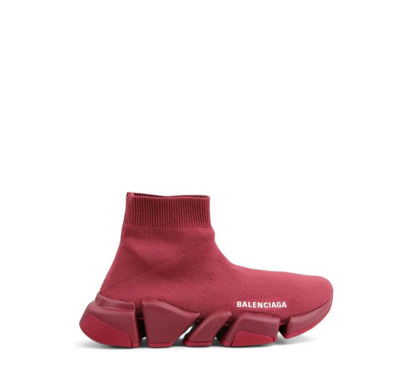 Balenciaga o1y0625 Hi-Top Sneakers in Burgundy Size US 6 / IT 36 - 1 Thumbnail