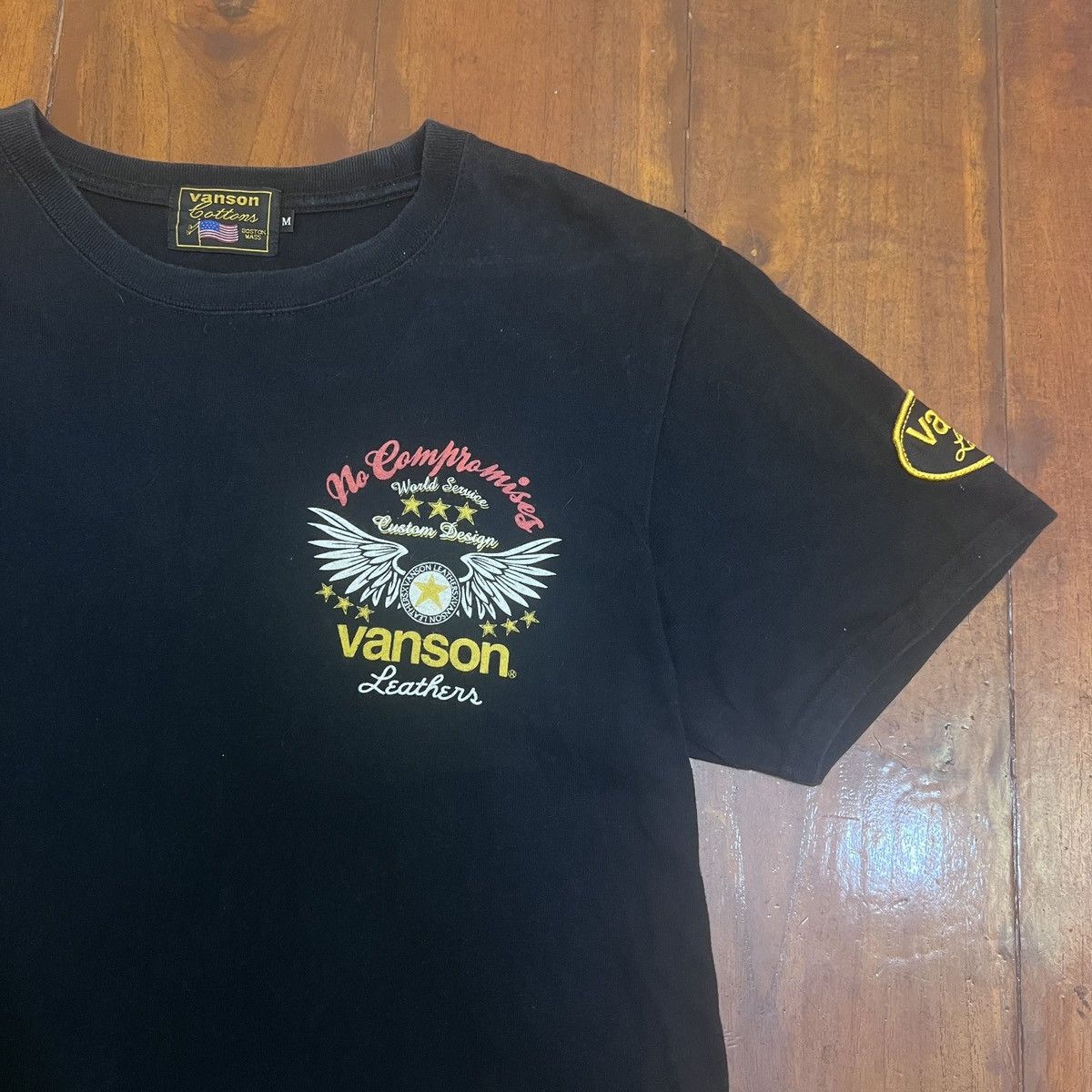 Vanson Leathers Vanson Big Logo Leather Shirt Size US M / EU 48-50 / 2 - 4 Thumbnail