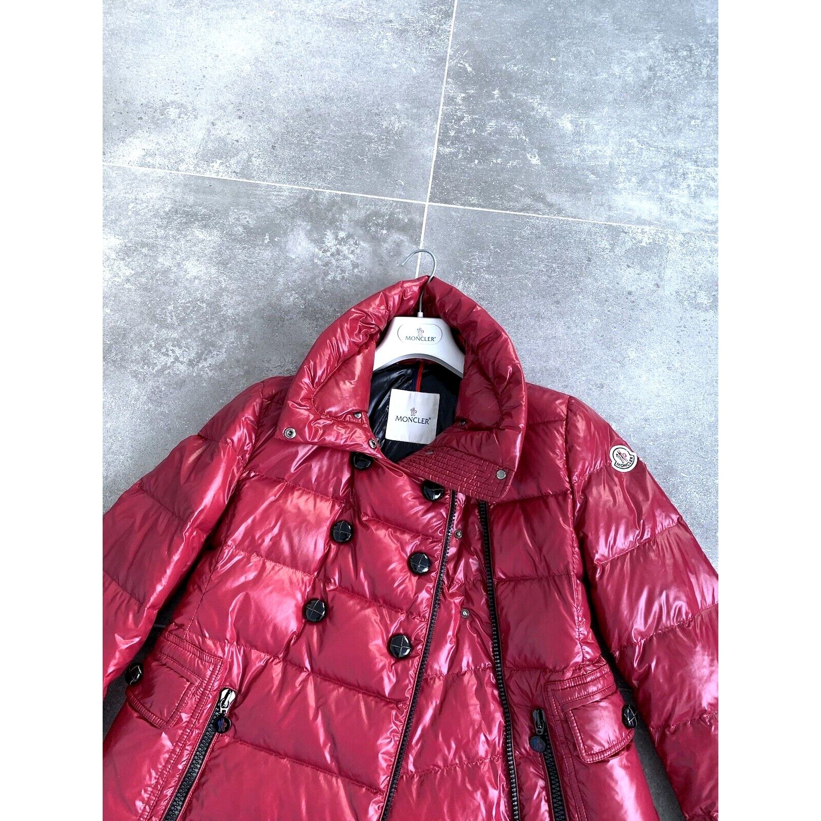 Moncler Women's MONCLER DAIM Down Puffer Pea Coat Jacket SZ 2 S - M Size S / US 4 / IT 40 - 10 Thumbnail