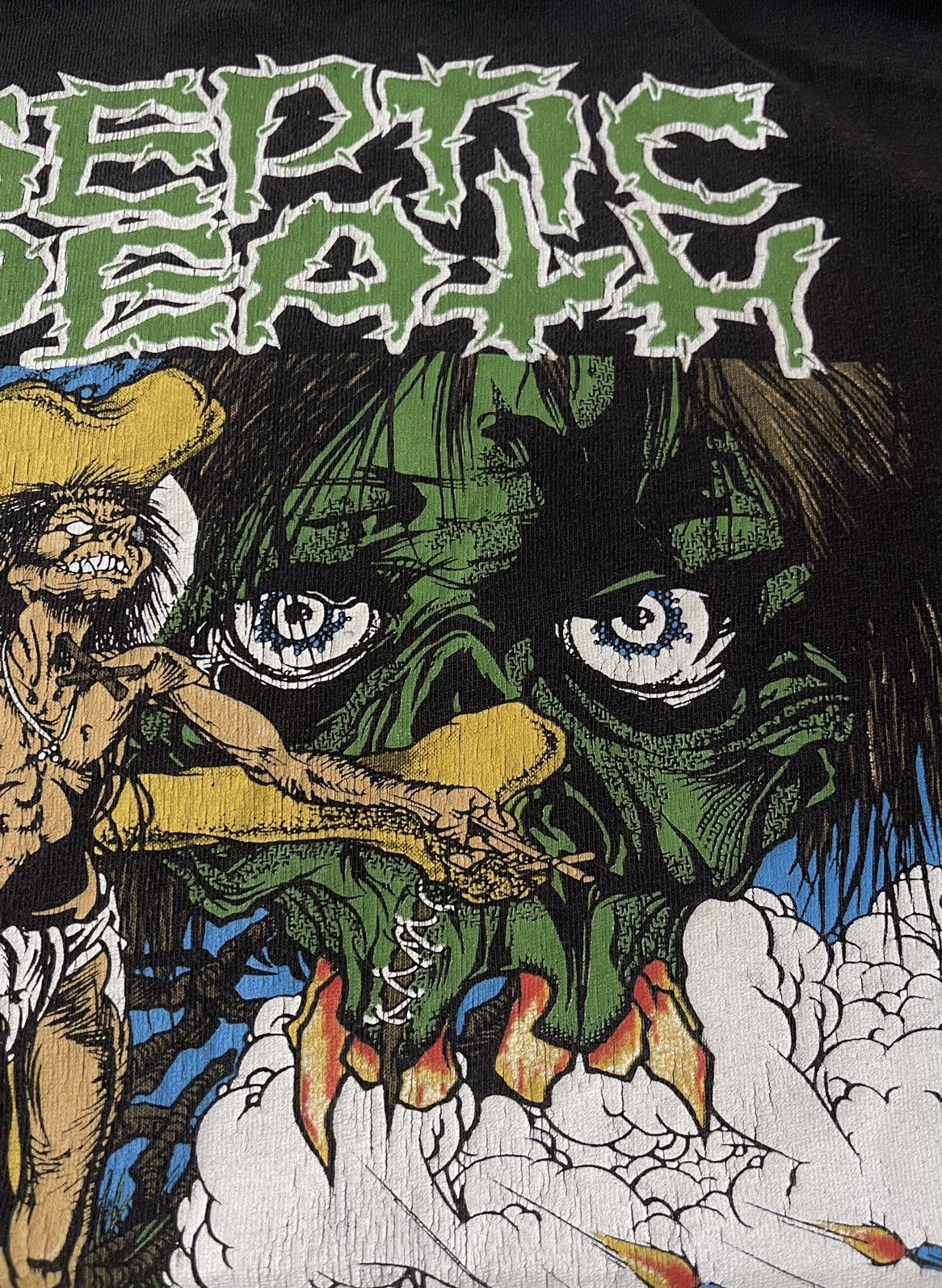 Vintage SEPTIC DEATH | ©Pushead Crossed out Size US L / EU 52-54 / 3 - 5 Thumbnail