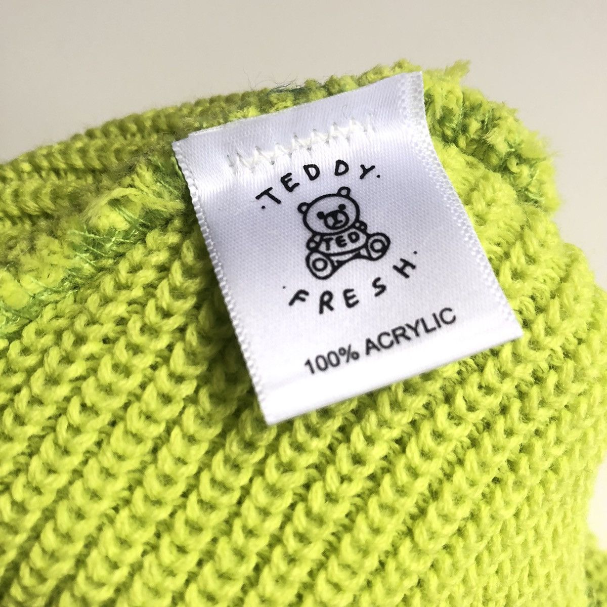 Teddy Fresh Teddy Fresh BLANK Beanie LIME Size ONE SIZE - 4 Thumbnail