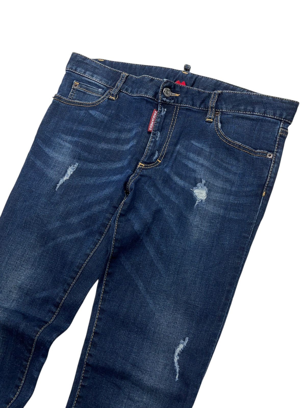 Dsquared2 Dsquared2 Medium Waist Twiggy Jeans Skinny Distressed Size 28" / US 6 / IT 42 - 5 Thumbnail