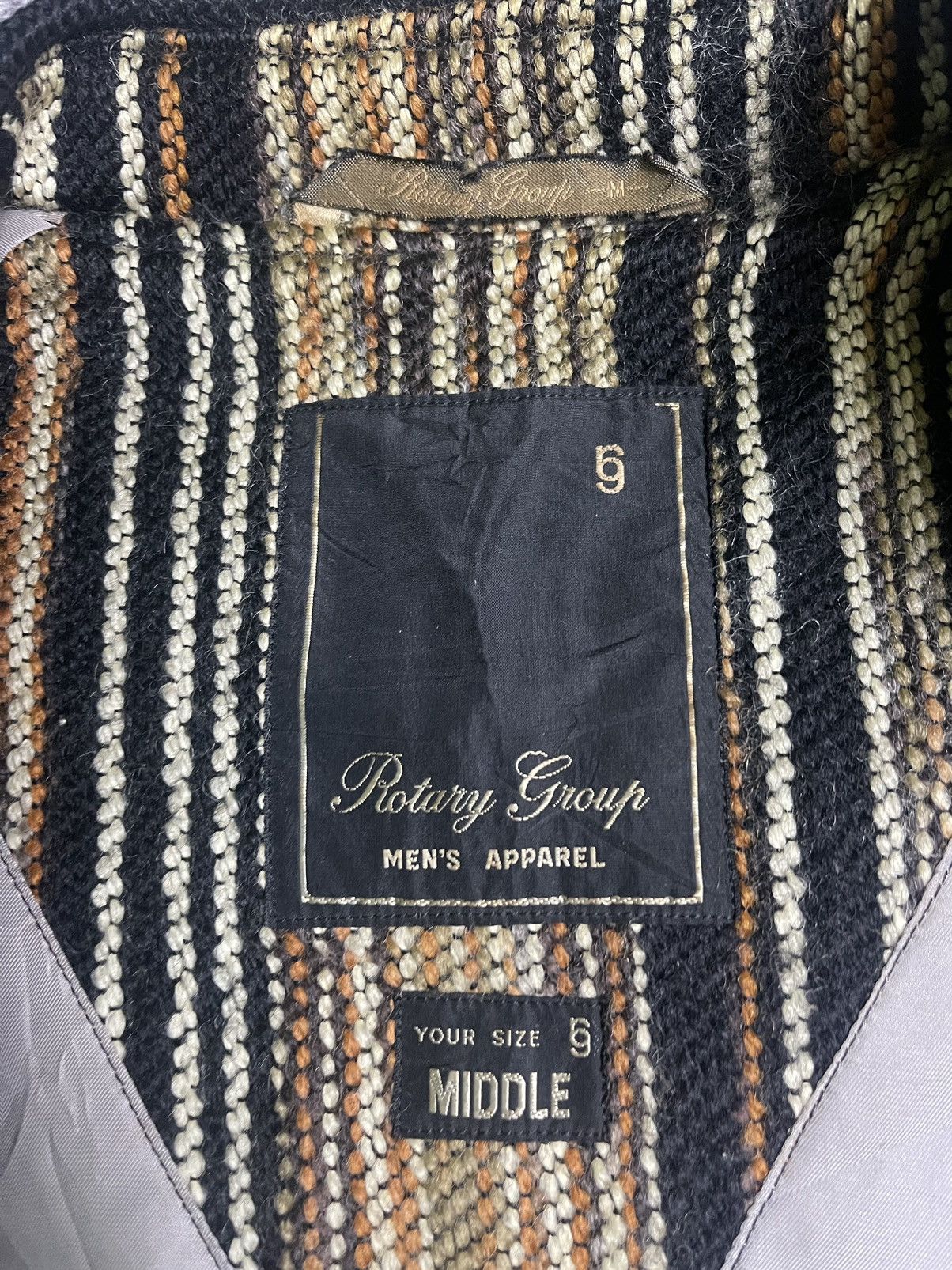 Japanese Brand × Vintage Vintage Rotary Group Bomber Jacket Wool Size US M / EU 48-50 / 2 - 7 Thumbnail