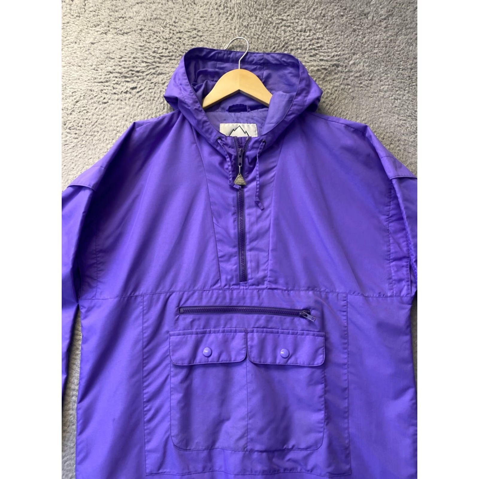 Vintage VINTAGE Anorak Snuggler Windbreaker Jacket Women’s 12 Purple Nylon Zip Hooded 90s 80s Theme Mens Womens Size XL / US 12-14 / IT 48-50 - 2 Thumbnail