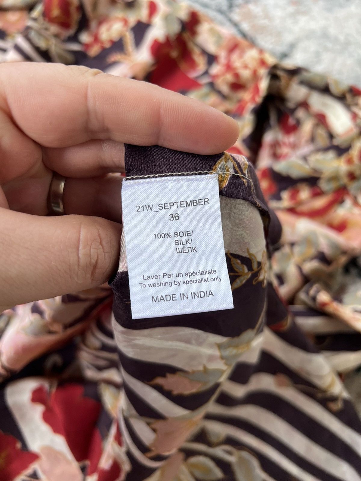 Other Mes demoiselles 100% Silk Shirt Size XS / US 0-2 / IT 36-38 - 4 Thumbnail