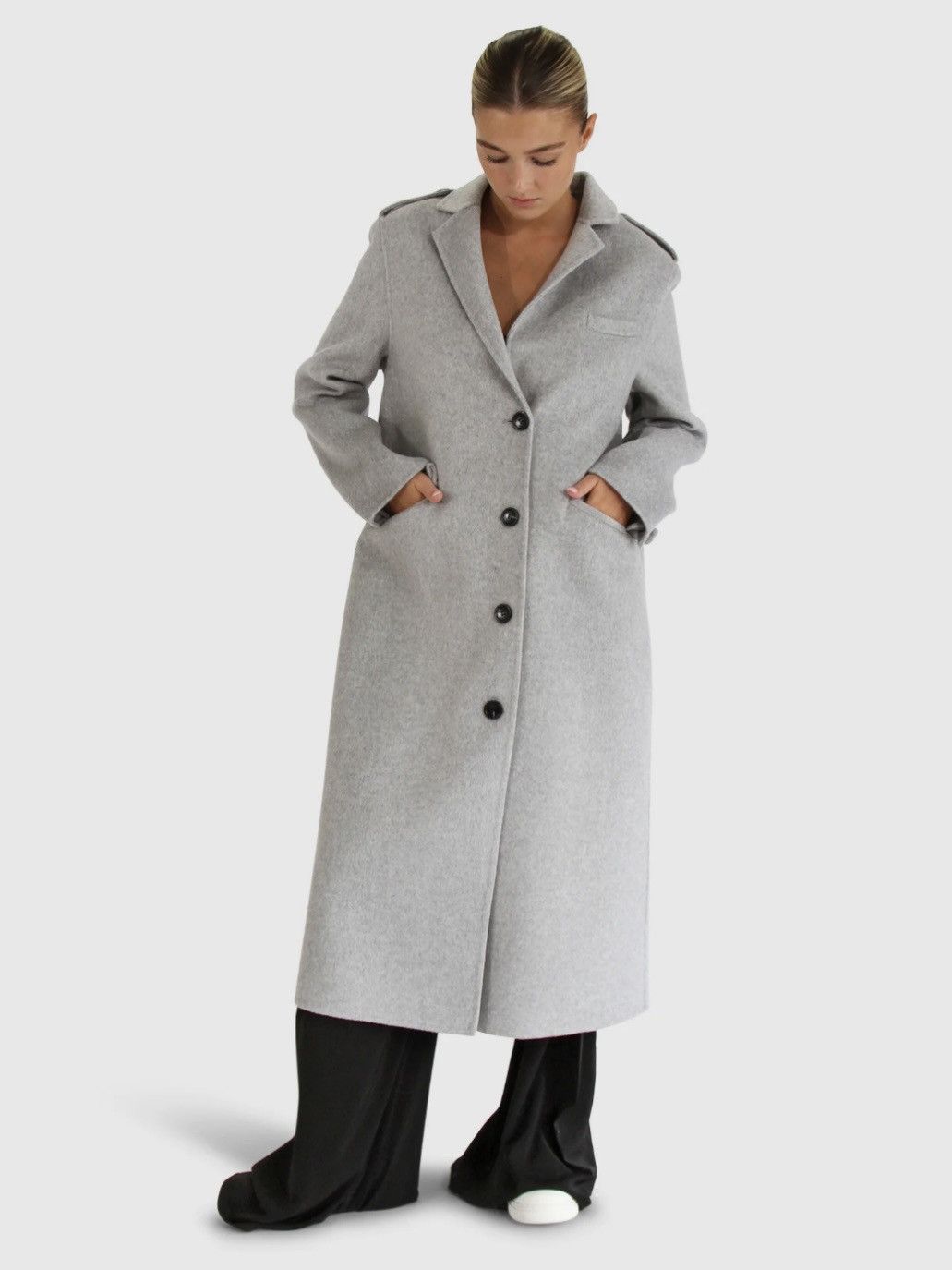 Vintage Size 20 gray trenchcoat! Fits like a XL! Size XXL / US 16-18 / IT 52-54 - 1 Thumbnail