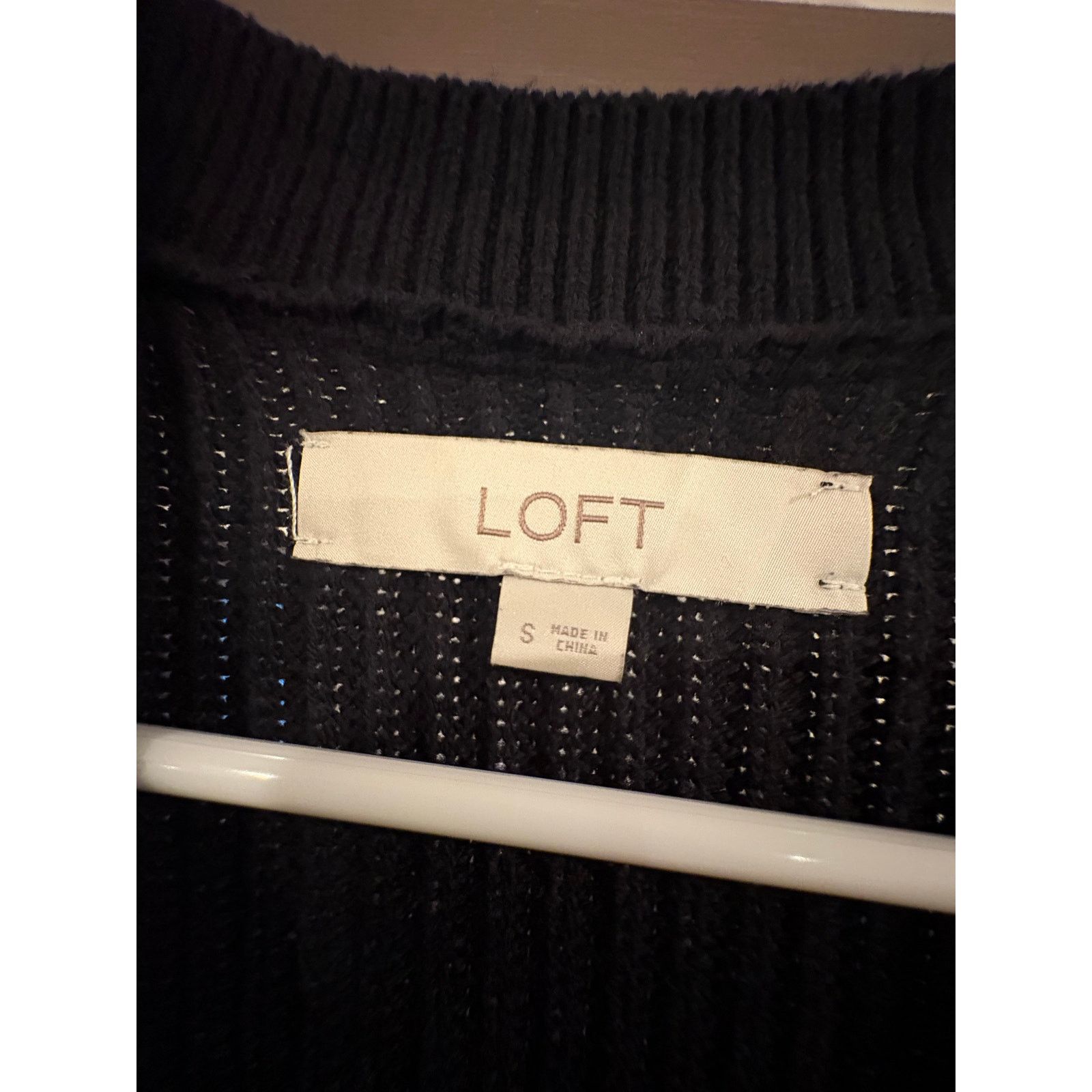 Loft LOFT Black Ribbed Long Cardigan Sweater Women’s Size Small Size S / US 4 / IT 40 - 3 Thumbnail