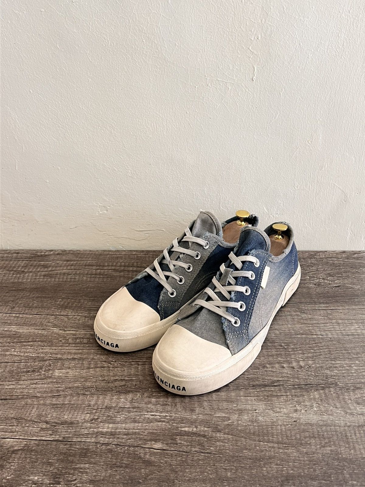Balenciaga Denim Distressed Sneakers Size US 10 / EU 43 - 6 Thumbnail