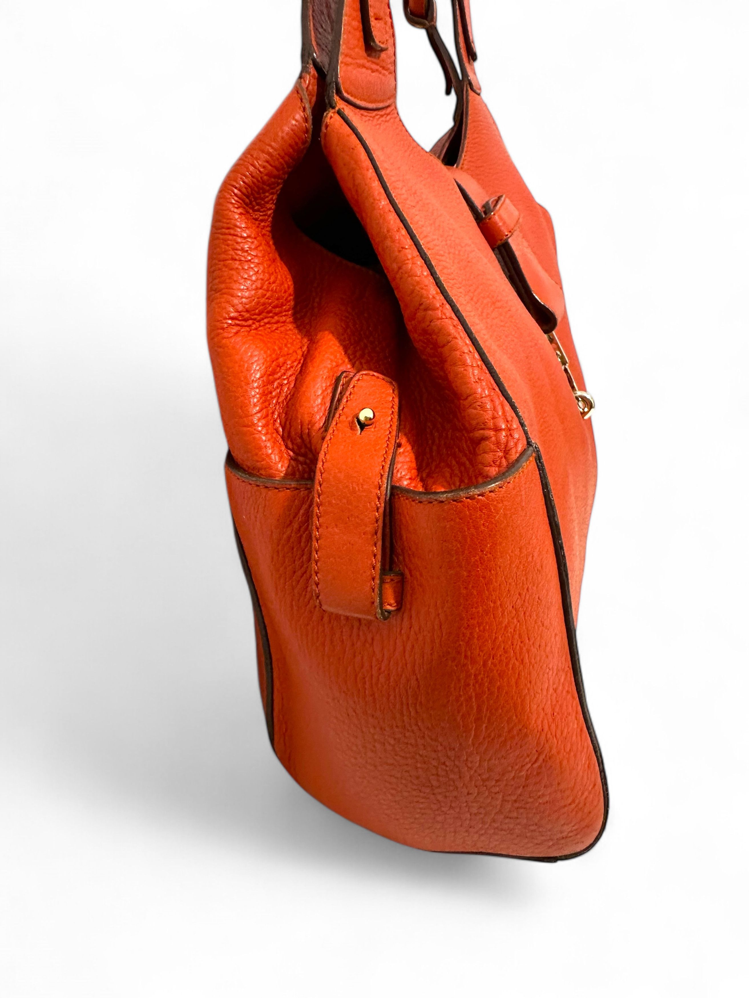 Salvatore Ferragamo Rare Salvatore Ferragamo Leather Gancini Tote Shoulder Bag Size ONE SIZE - 4 Thumbnail